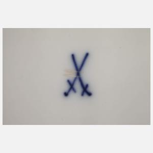 Meissen Platte Rosenzweig in Weichmalerei