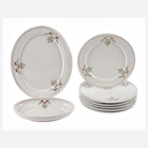 Meissen neun Teile "Ahornmuster"