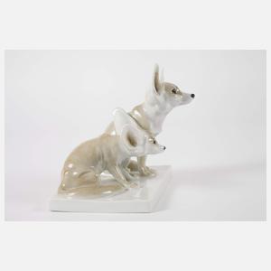 Meissen "Zwei Wüstenfüchse"