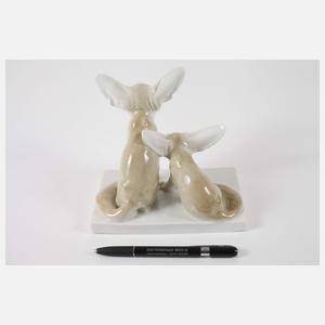 Meissen "Zwei Wüstenfüchse"