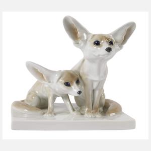 Meissen "Zwei Wüstenfüchse"