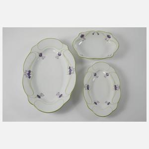 Nymphenburg Speiseservice Veilchendekor