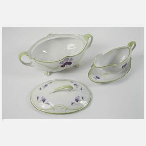 Nymphenburg Speiseservice Veilchendekor