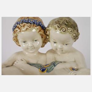 Karlsruhe Schwan mit zwei Putten