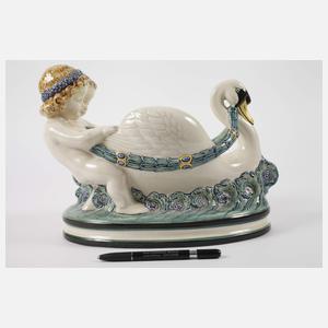 Karlsruhe Schwan mit zwei Putten