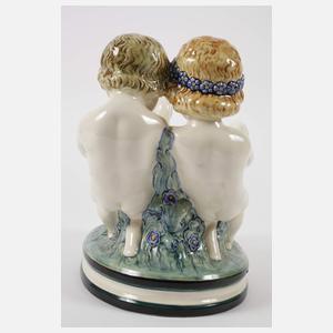 Karlsruhe Schwan mit zwei Putten