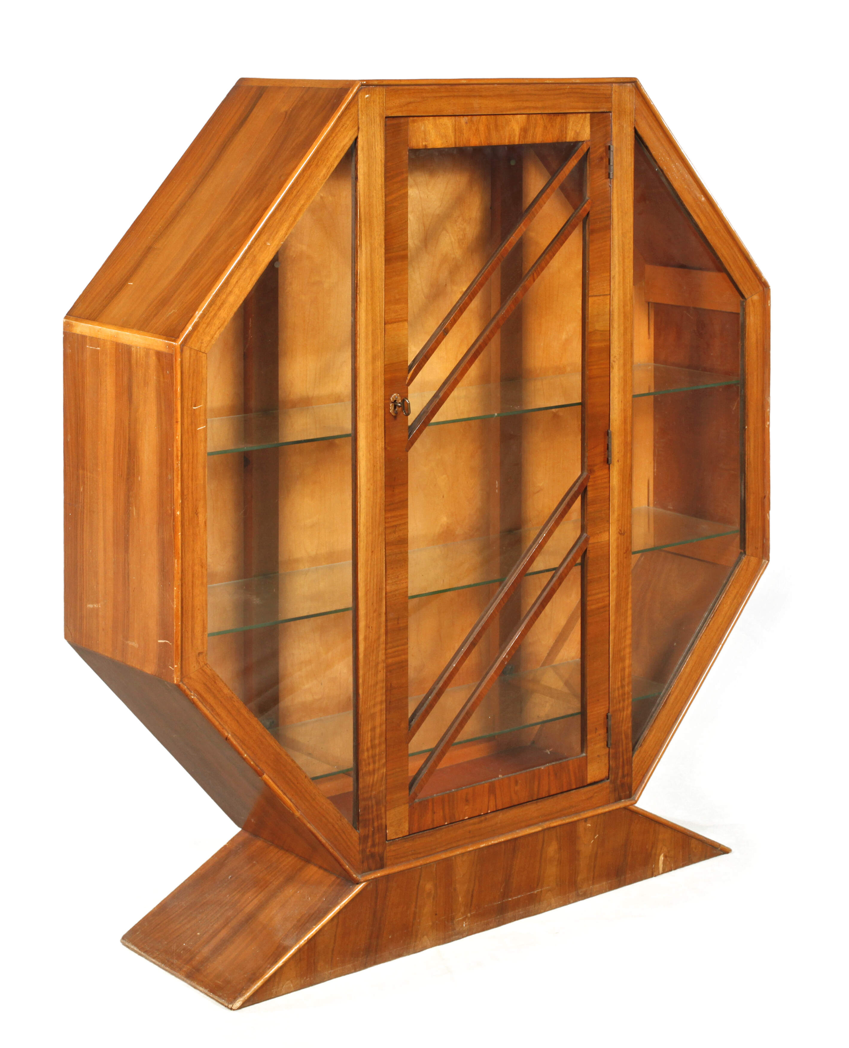 Joseph Rurka oktogonale Vitrine