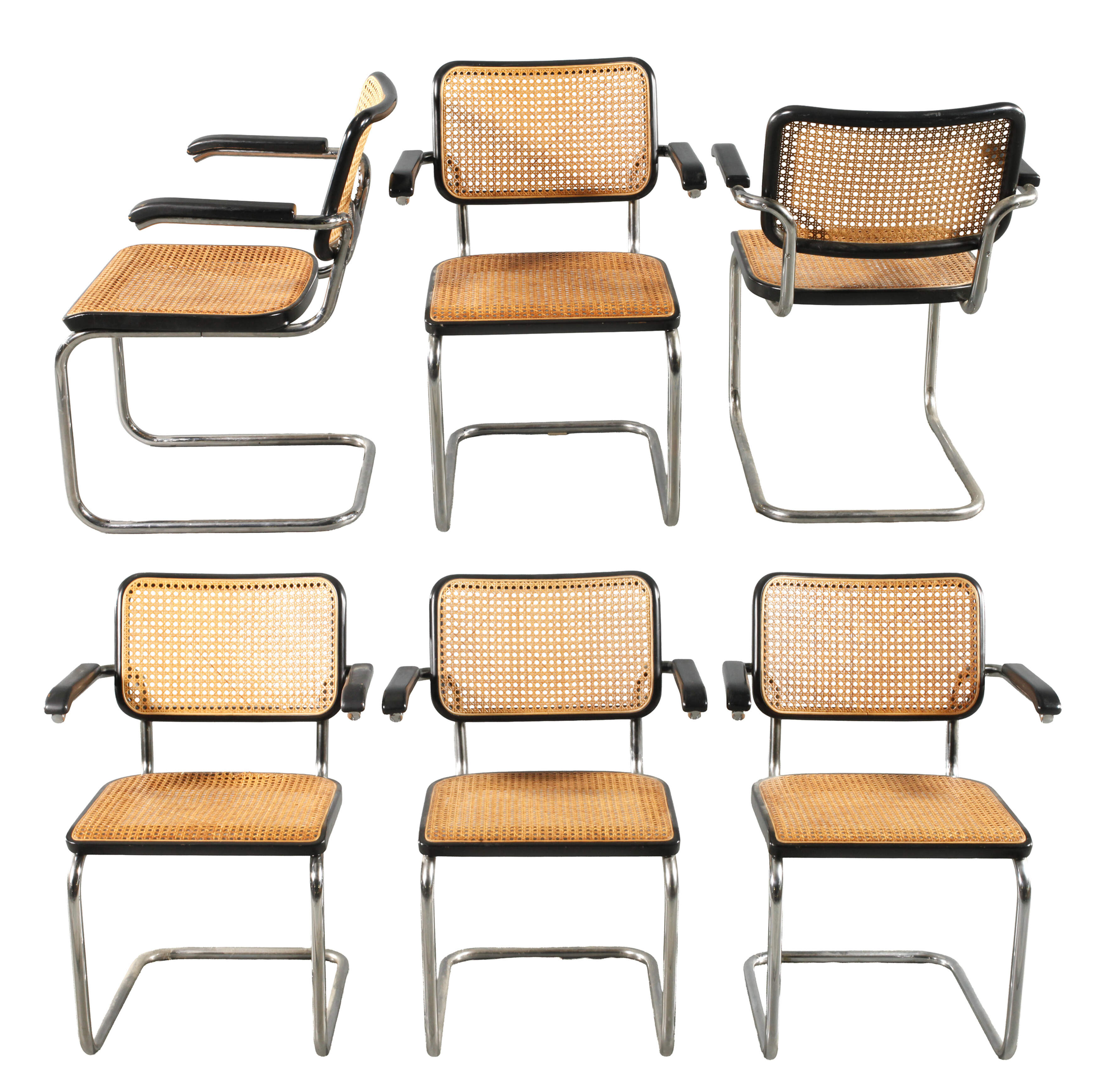 Sechs Freischwinger S64