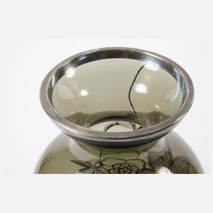 Art déco-Vase Silberoverlay