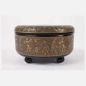 Moser Karlsbad Deckeldose und Aschenschale