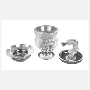 René Lalique drei Teile