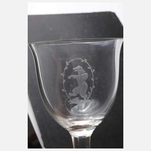 Vier Gläser Art déco