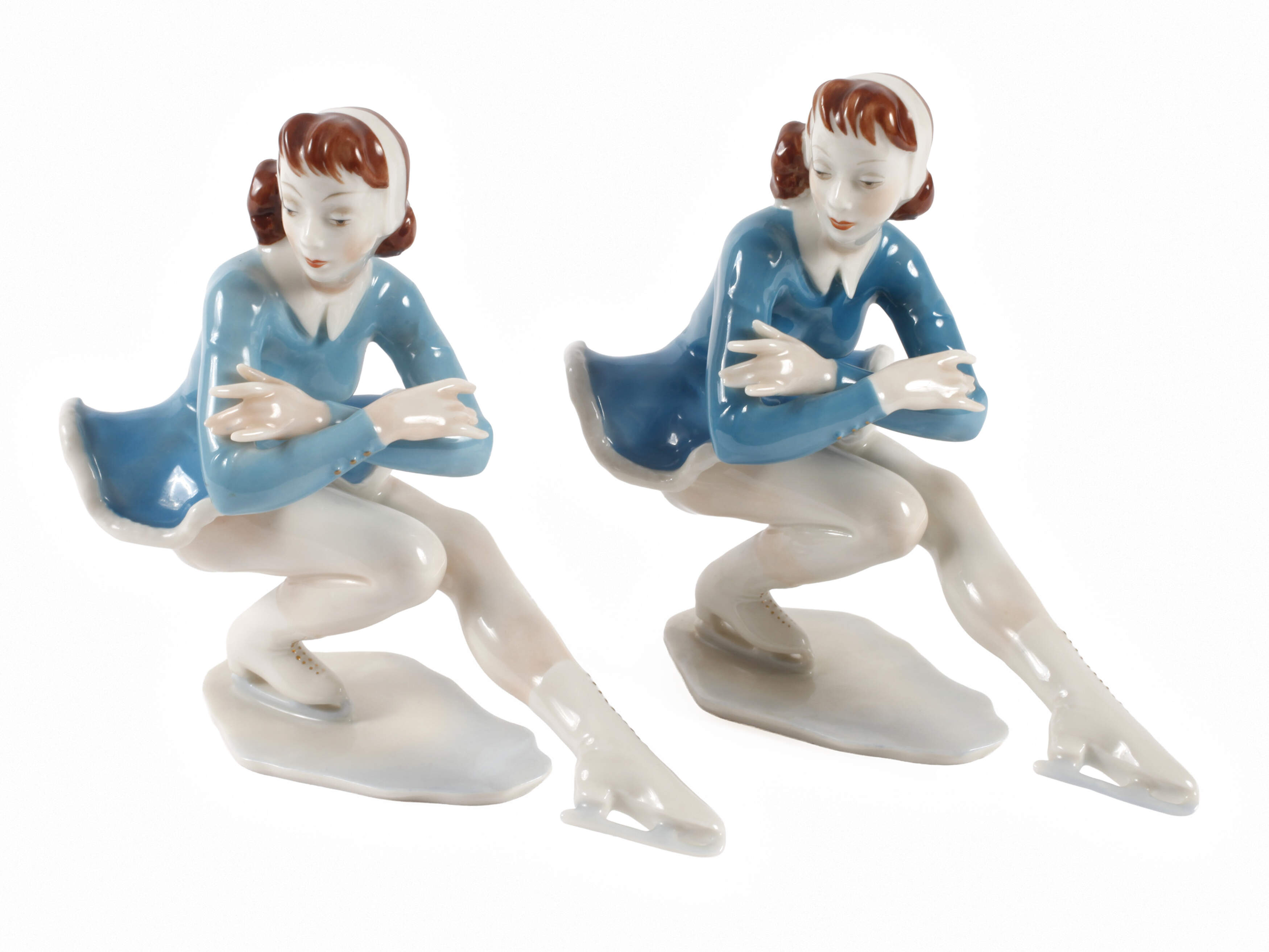 Hutschenreuther Paar Eiskunstläuferinnen