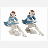 Hutschenreuther Paar Eiskunstläuferinnen111