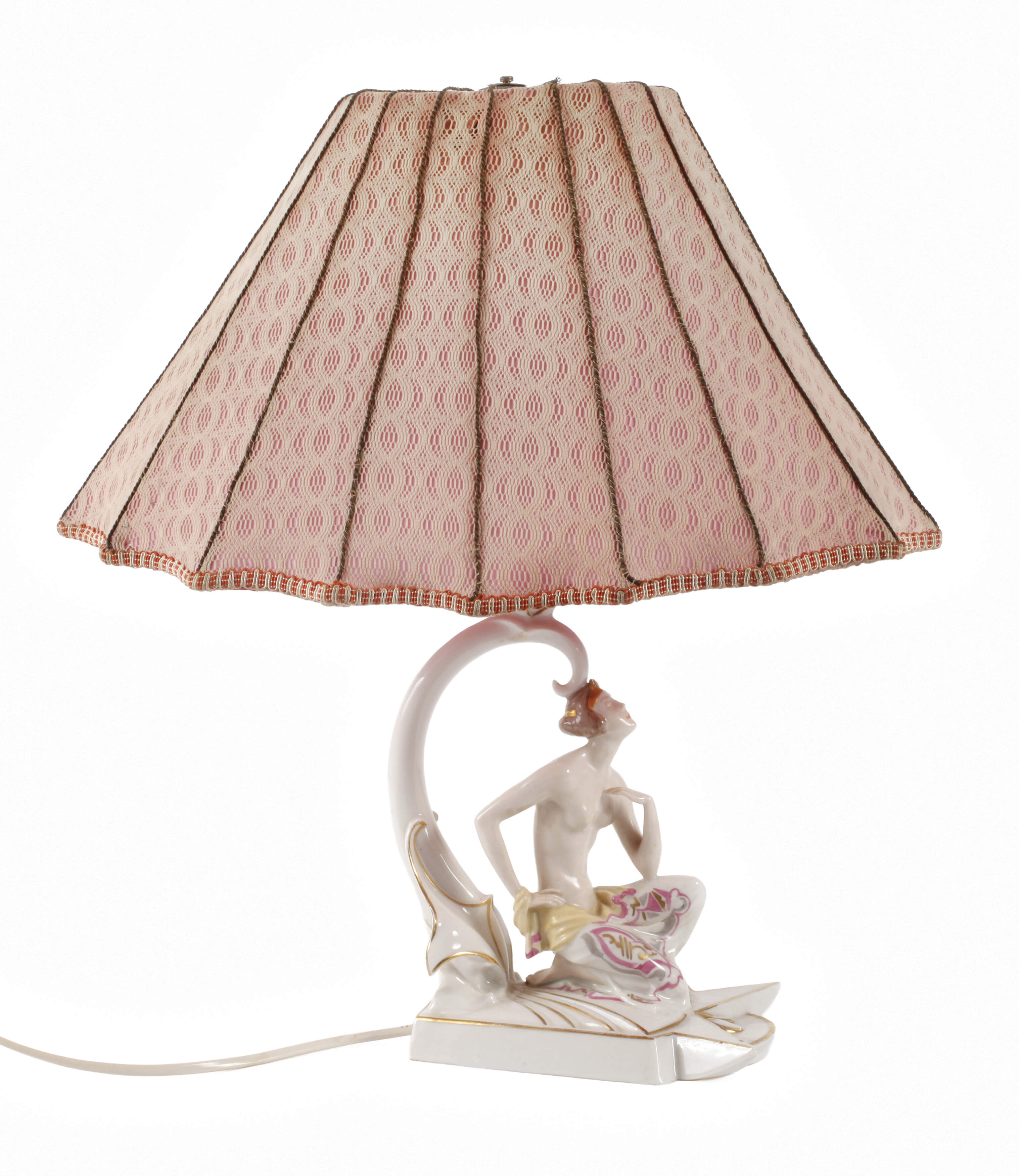 Hutschenreuther Lampenfuß Art déco