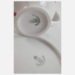 Nymphenburg drei Serviceteile "Lungenflügel"