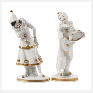 Volkstedt Pierrot und Pierrette