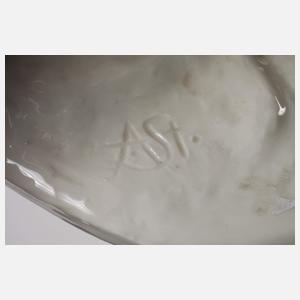 Volkstedt sitzender weiblicher Akt