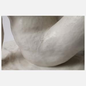 Volkstedt sitzender weiblicher Akt