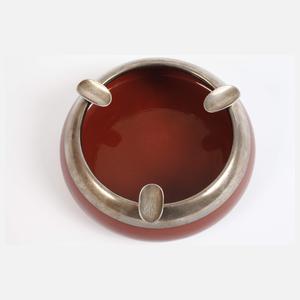 Cadinen Aschenbecher mit Silbermontierung