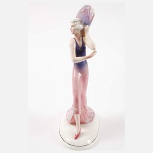 Hertwig Katzhütte Modedame mit Fächer