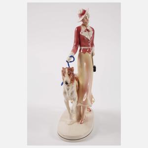 Hertwig Katzhütte Modedame mit Windhund