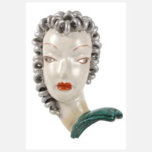 Goldscheider Wien Wandmaske "Turandot"