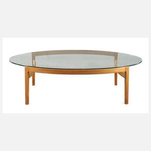 Ib Kofod Larsen attr., ovaler Couchtisch