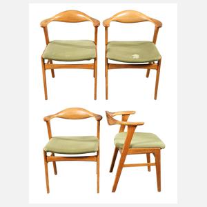 Erik Kirkegaard, vier Armlehnstühle "49"