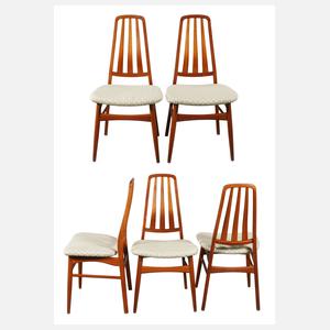 Fünf Esszimmerstühle