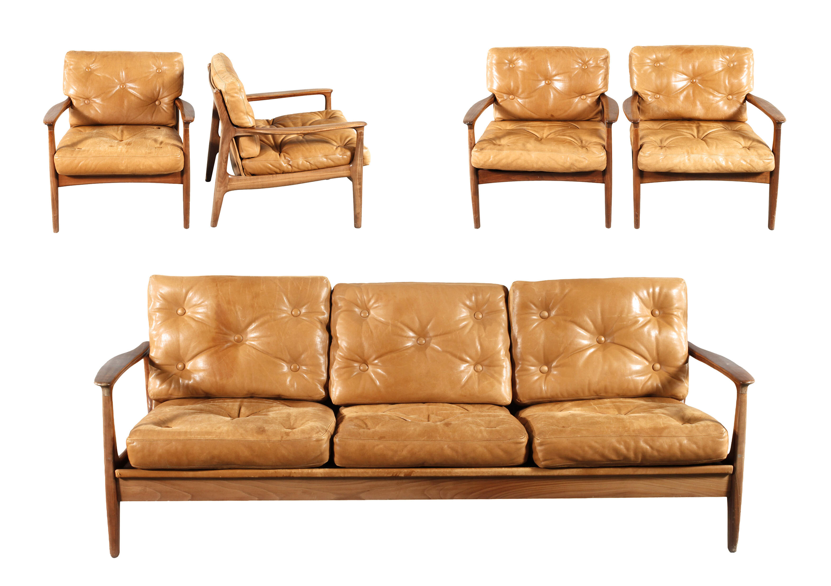 Eugen Schmidt, Sitzgarnitur Leder