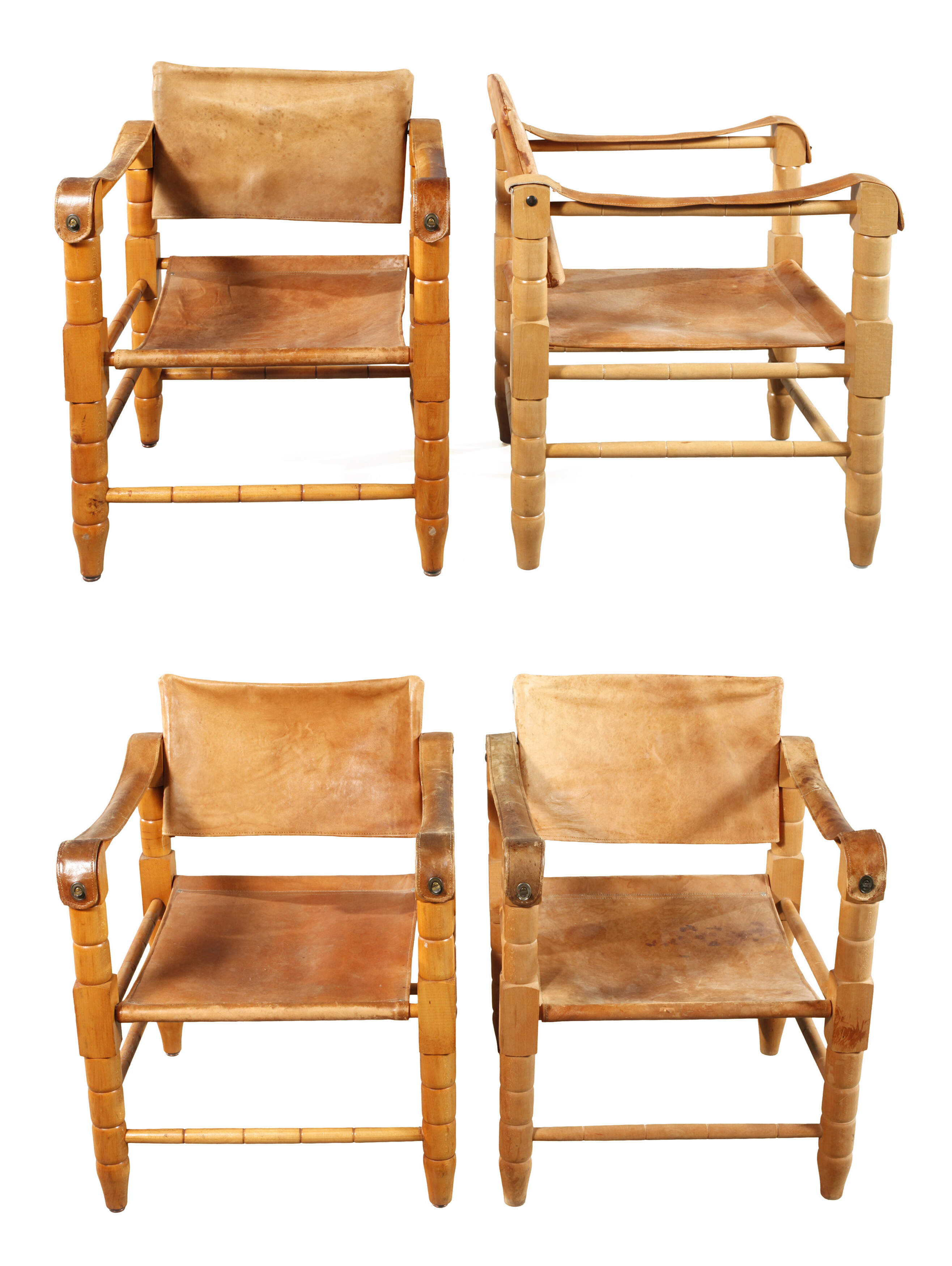 Vier Safari-Chairs