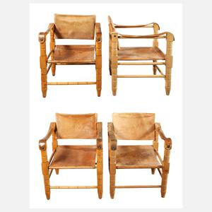 Vier Safari-Chairs