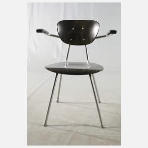 Armlehnstuhl Stahlrohr