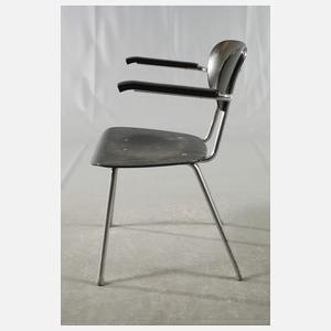 Armlehnstuhl Stahlrohr