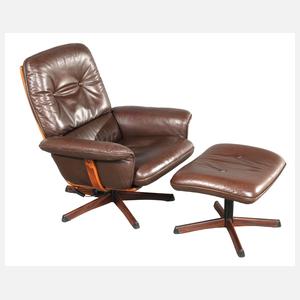 Loungesessel mit Ottomane