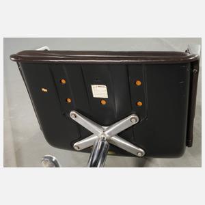 Wilkhahn vier Ledersessel "Delta"