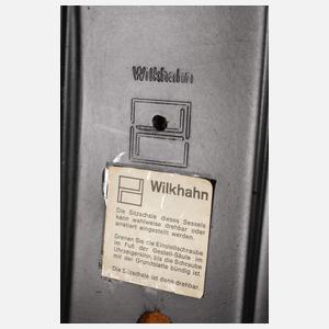 Wilkhahn vier Ledersessel "Delta"
