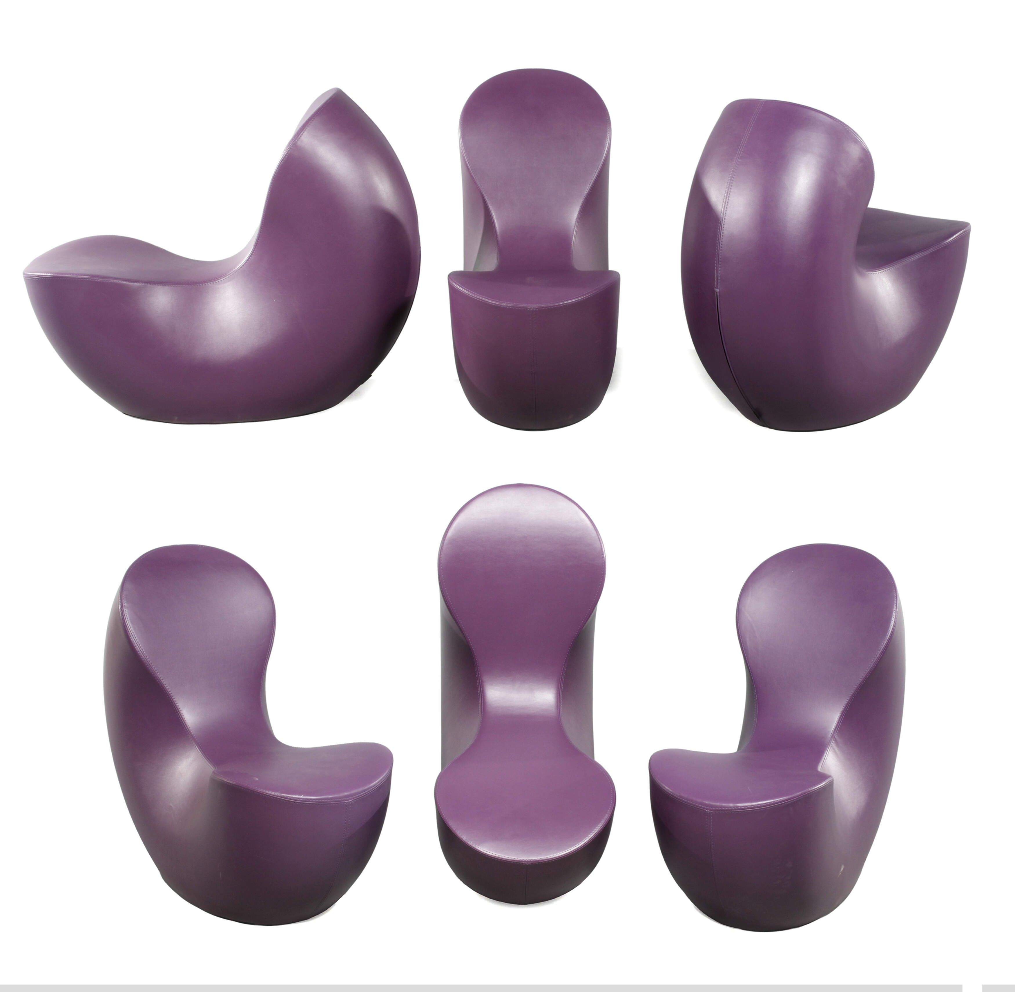 Peter Harvey, sechs Sessel "Nautile soft"