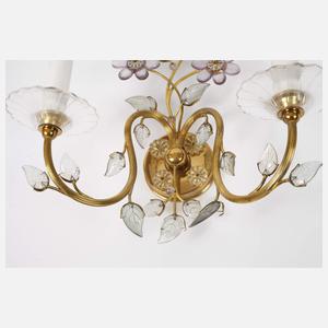 J. & L. Lobmeyr Wien Paar Wandlampen