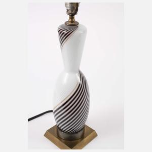 Murano zwei Tischlampen "Mezza Filigrana"