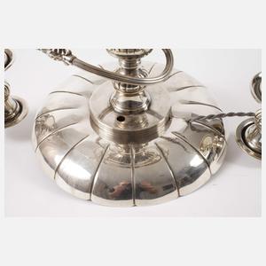 Kerzenleuchter mit Glasbukett