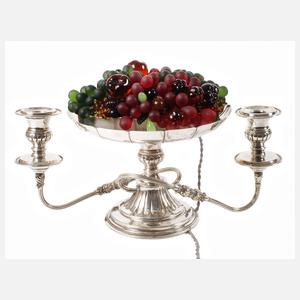 Kerzenleuchter mit Glasbukett