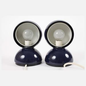 Vico Magistretti, Paar Tischleuchten "Eclisse"