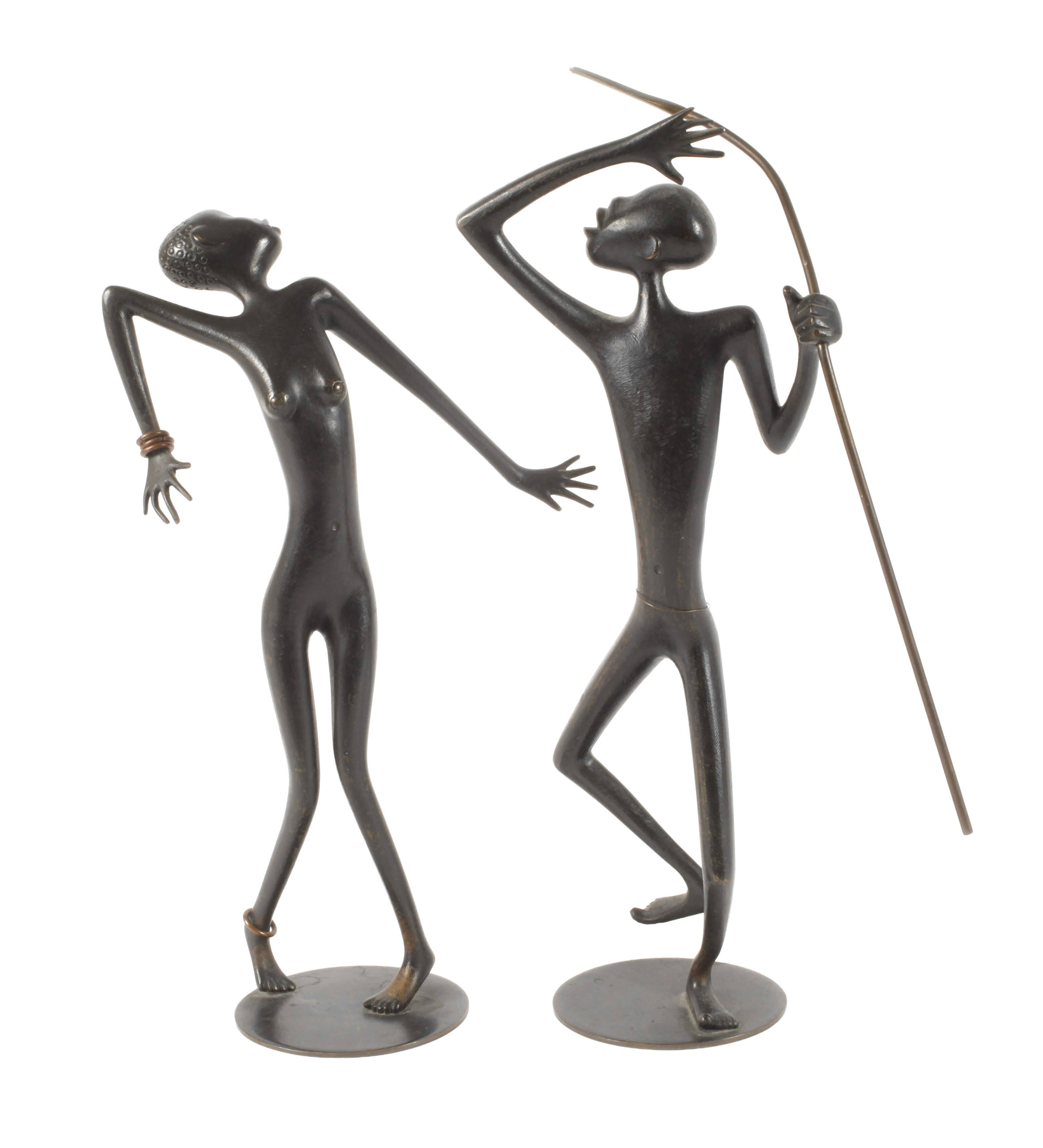 Hagenauer Wien Skulpturenpaar Tänzer