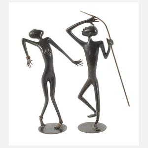 Hagenauer Wien Skulpturenpaar Tänzer