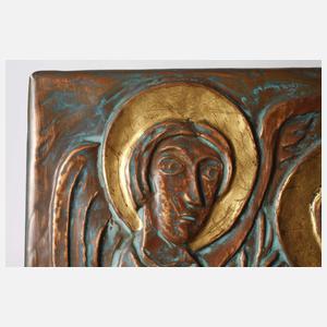 Paar Reliefs Verkündigung Jesu