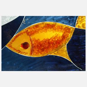 Übergroßes Glas-Wandrelief