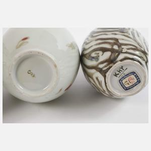 Fachschule Selb Konvolut Künstlervasen und Kannen