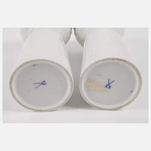 Meissen Vasenpaar und Paar Deckeldosen Design